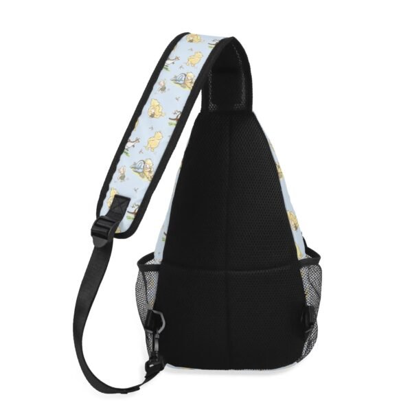 Winnie the Pooh Chest Bag/Crossbody Sling Bag with Adjustable Strap in Blue - Image 2