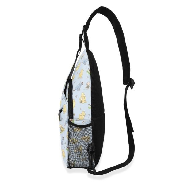 Winnie the Pooh Chest Bag/Crossbody Sling Bag with Adjustable Strap in Blue - Image 3
