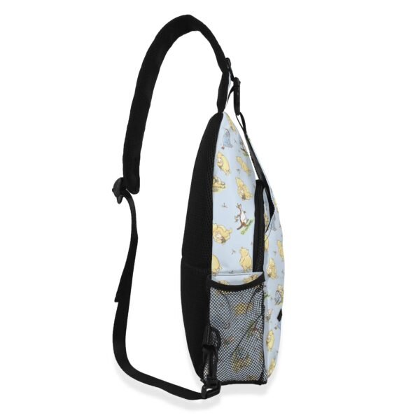 Winnie the Pooh Chest Bag/Crossbody Sling Bag with Adjustable Strap in Blue - Image 4