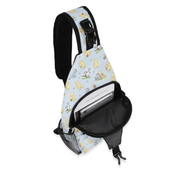 Winnie the Pooh Chest Bag/Crossbody Sling Bag with Adjustable Strap in Blue - Image 5