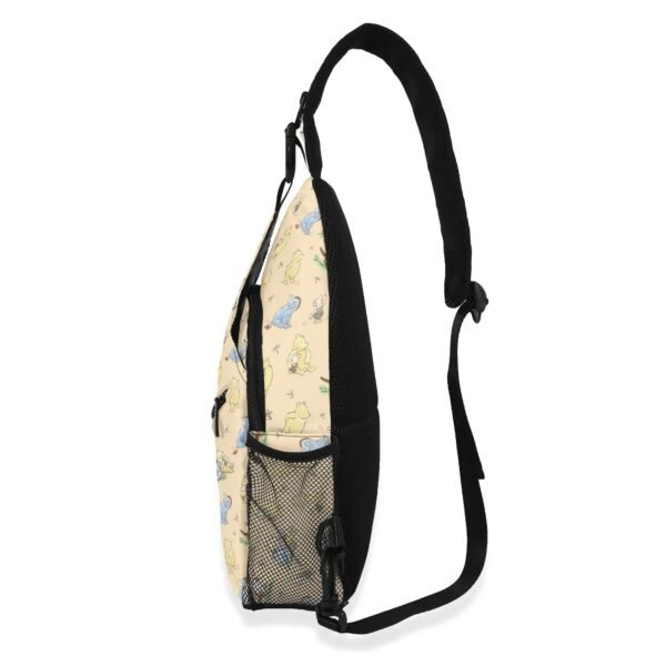 Winnie the Pooh Chest Bag/Crossbody Sling Bag with Adjustable Strap in Yellow - Image 3