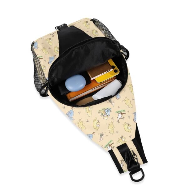 Winnie the Pooh Chest Bag/Crossbody Sling Bag with Adjustable Strap in Yellow - Image 7