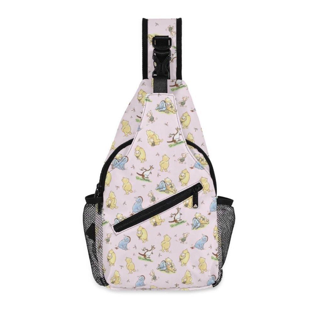 Pink Winnie the Pooh sling bag