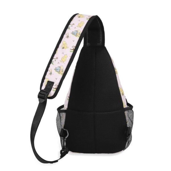 Winnie the Pooh Chest Bag/Crossbody Sling Bag with Adjustable Strap in Pink - Image 2