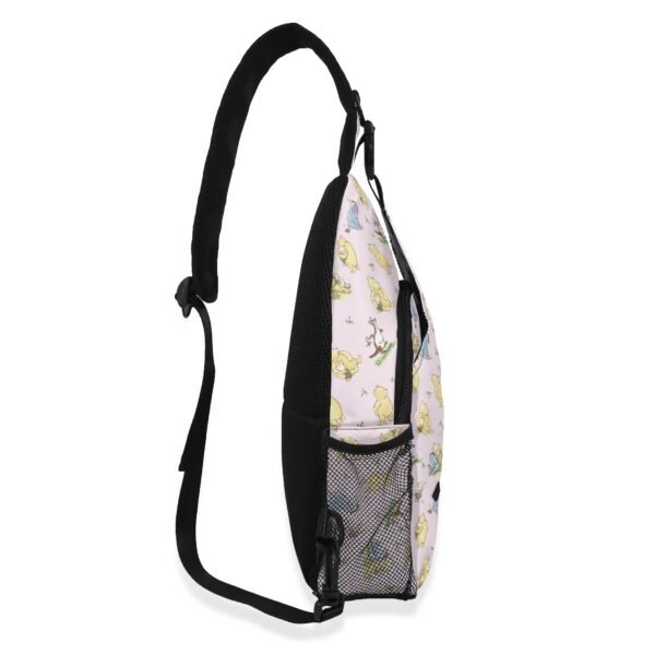 Winnie the Pooh Chest Bag/Crossbody Sling Bag with Adjustable Strap in Pink - Image 4