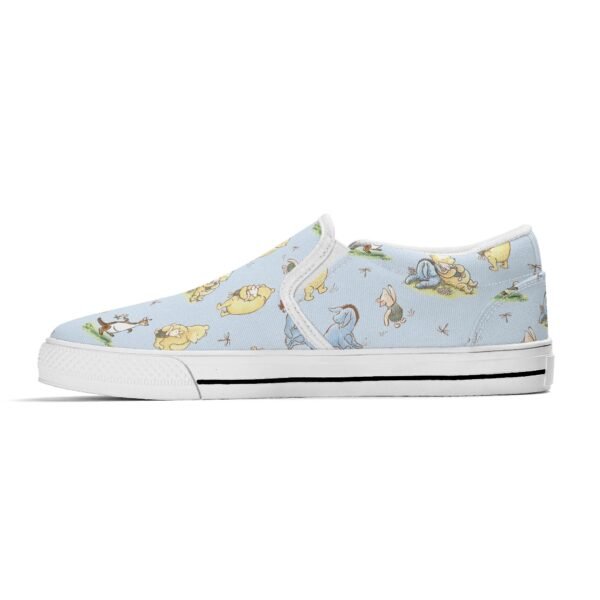 Women's Winnie the Pooh Shoes - Adult Slip On Shoes in Blue - Image 4