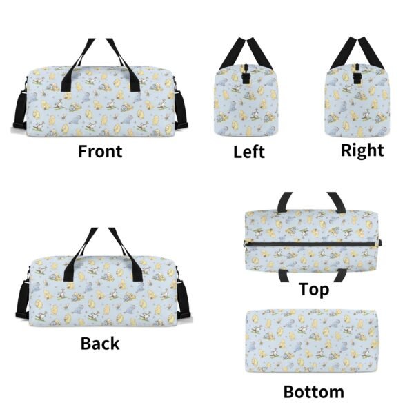 Blue Winnie the Pooh Duffle Bag/ Travel Bag/ Sports Gym Bag - Image 10
