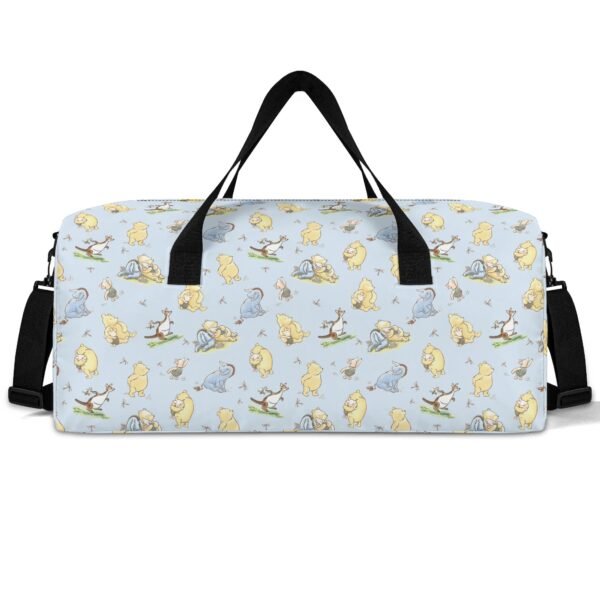 Blue Winnie the Pooh Duffle Bag/ Travel Bag/ Sports Gym Bag - Image 2