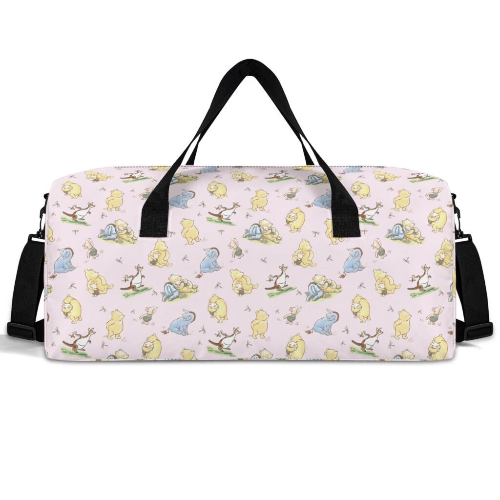 Pink Winnie the Pooh Duffel Bag