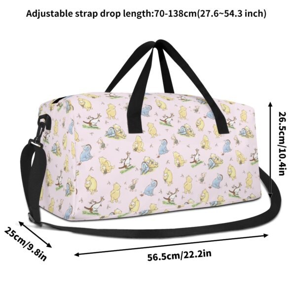 Pink Winnie the Pooh Duffel Bag/ Travel Bag/ Sports Gym Bag - Image 11