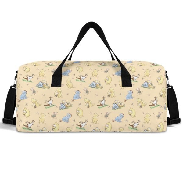 Yellow Winnie the Pooh Duffel Bag/ Travel Bag/ Sports Gym Bag