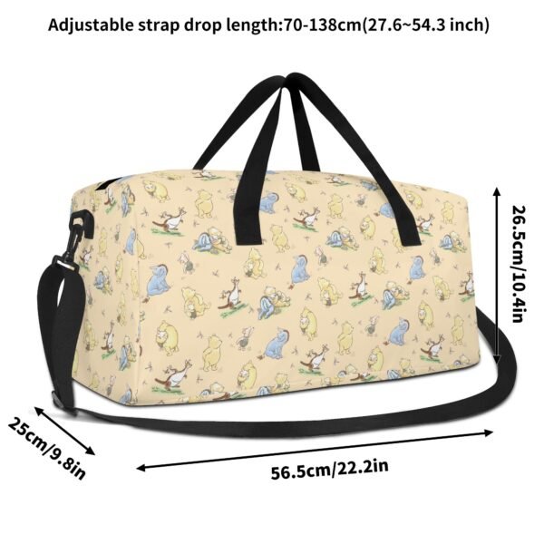 Yellow Winnie the Pooh Duffel Bag/ Travel Bag/ Sports Gym Bag - Image 11