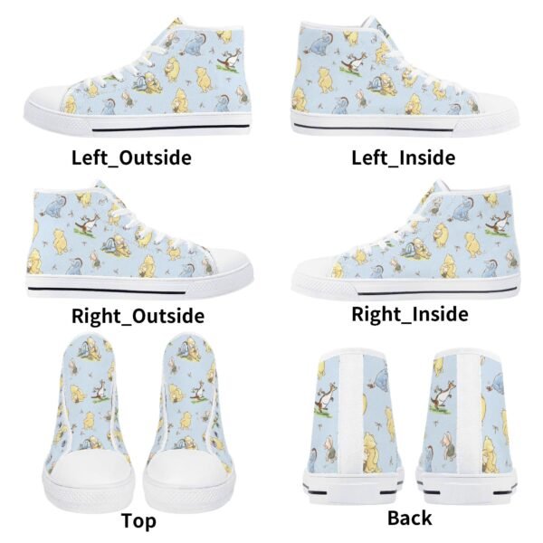 Winnie the Pooh Women's High Top Canvas Shoes in Blue - Image 12
