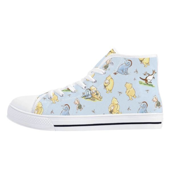 Winnie the Pooh Women's High Top Canvas Shoes in Blue - Image 5