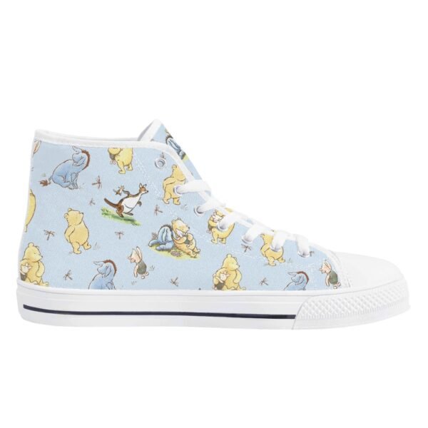 Winnie the Pooh Women's High Top Canvas Shoes in Blue - Image 6