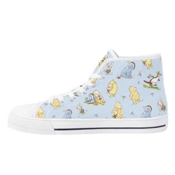 Winnie the Pooh Women's High Top Canvas Shoes in Blue - Image 7