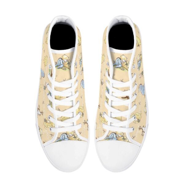 Women’s Winnie the Pooh High Top Shoes in Yellow - Image 2