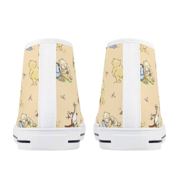 Women’s Winnie the Pooh High Top Shoes in Yellow - Image 3