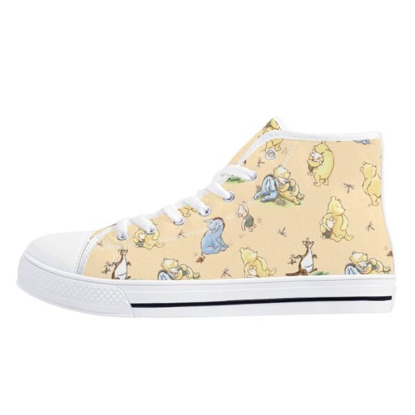 Women’s Winnie the Pooh High Top Shoes in Yellow - Image 5