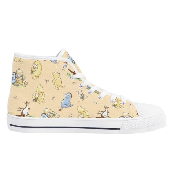 Women’s Winnie the Pooh High Top Shoes in Yellow - Image 6