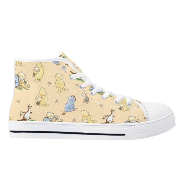 Women’s Winnie the Pooh High Top Shoes in Yellow - Image 8