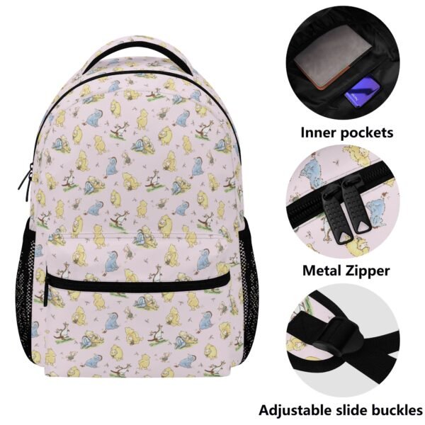 15 Inch Winnie the Pooh Backpack in Pink - Image 4