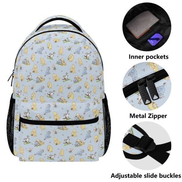 15 Inch Winnie the Pooh Backpack in Blue - Image 4