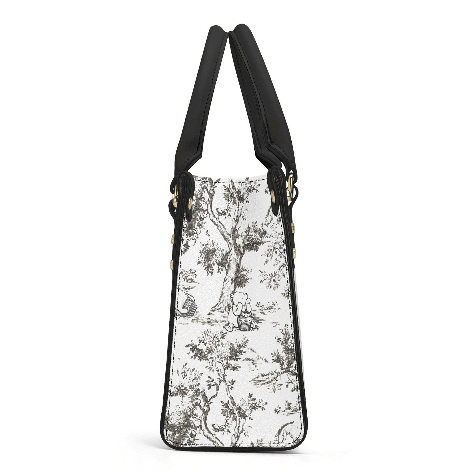 Winnie the Pooh Handbag in Black and White - Image 3