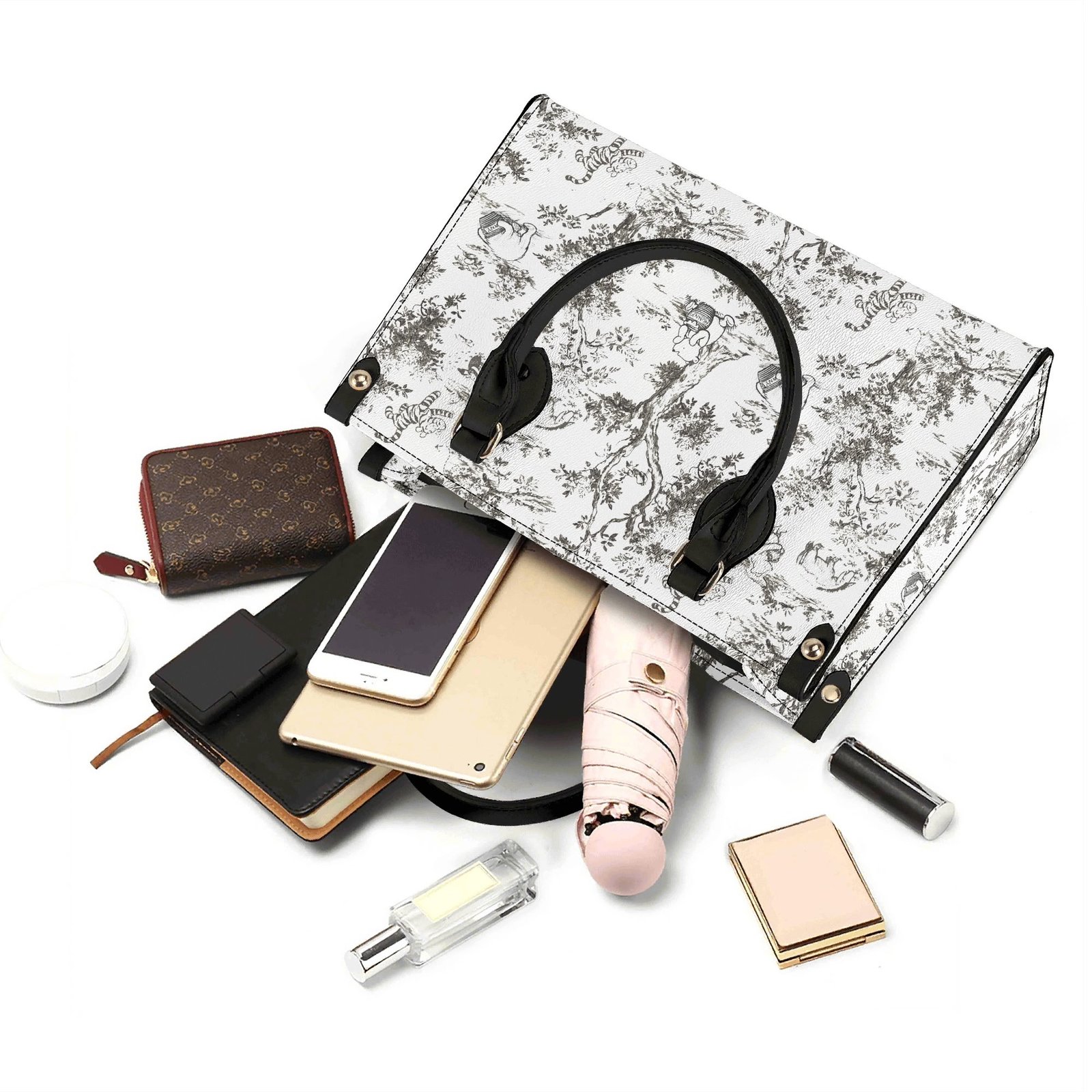 Winnie the Pooh Handbag in Black and White - Image 7