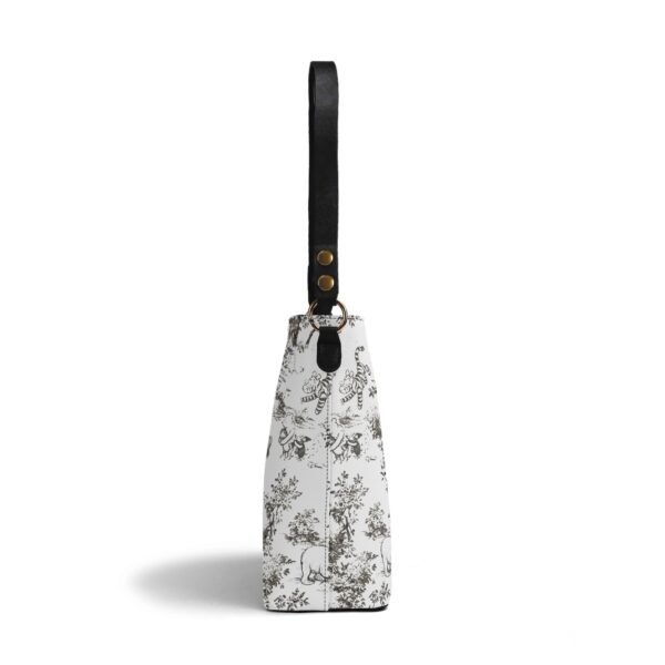 Winnie the Pooh Bucket Bag in Black and White | Winnie the Pooh Handbag with Adjustable Strap - Image 6