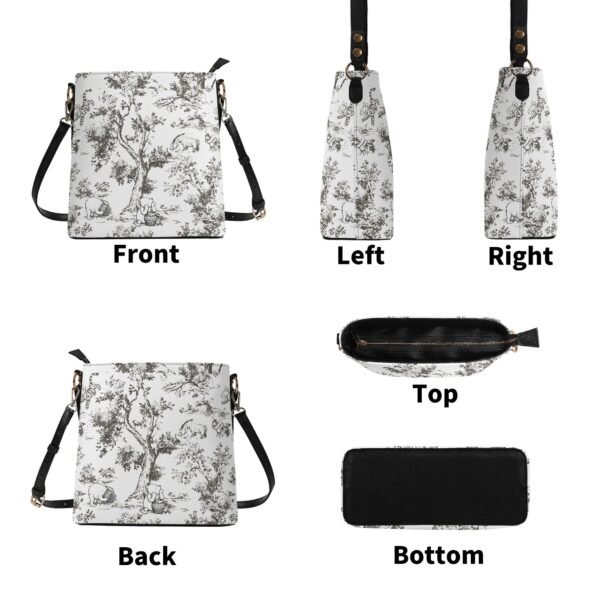 Winnie the Pooh Bucket Bag in Black and White | Winnie the Pooh Handbag with Adjustable Strap - Image 9
