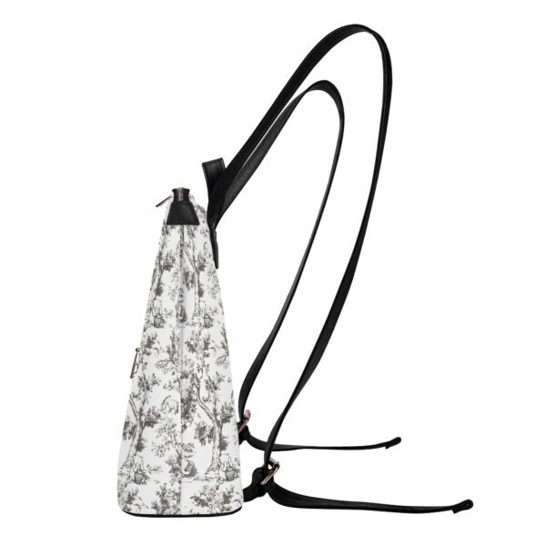Winnie the Pooh Vegan Leather Backpack Purse in Black and White - Image 4