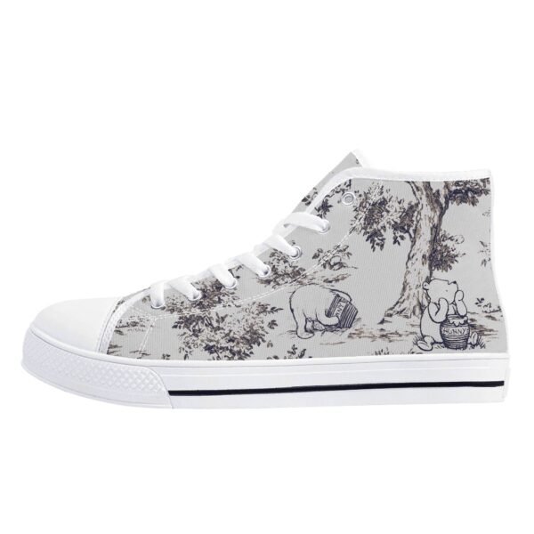 Winnie the Pooh High Top Shoes in Black and White - Image 11
