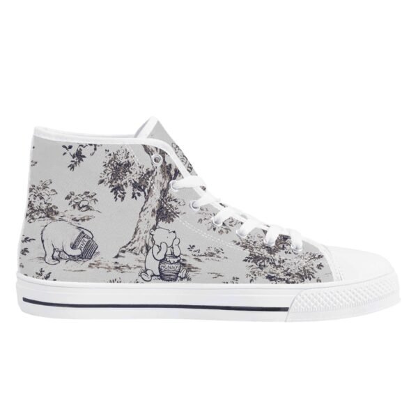 Winnie the Pooh High Top Shoes in Black and White - Image 12