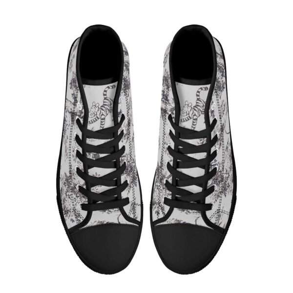 Winnie the Pooh High Top Shoes in Black and White - Image 2