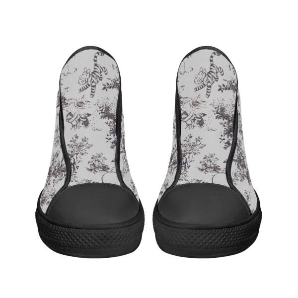 poohです Winnie the Pooh High Top Shoes in Black and White