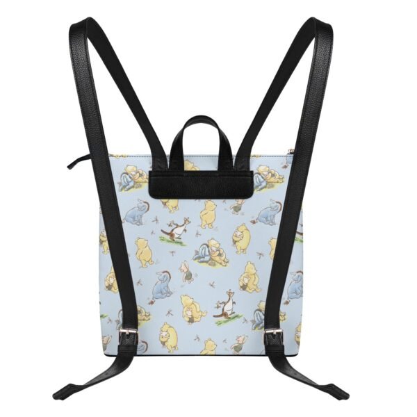 Winnie the Pooh Vegan Leather Backpack Purse in Blue - Image 2
