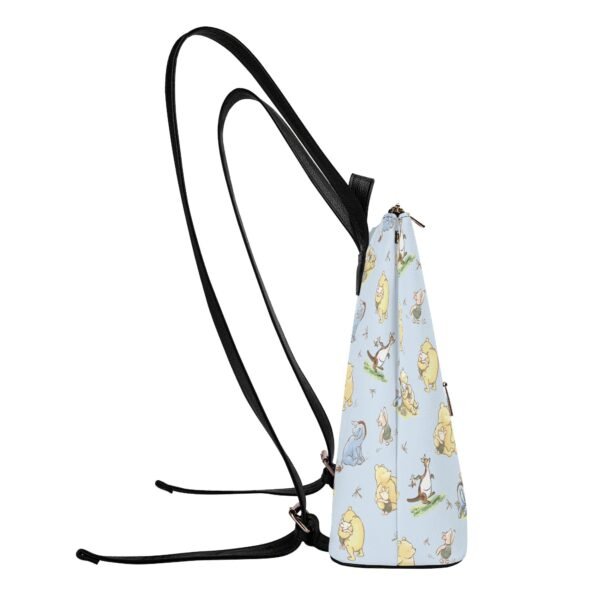 Winnie the Pooh Vegan Leather Backpack Purse in Blue - Image 3