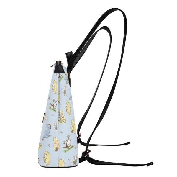 Winnie the Pooh Vegan Leather Backpack Purse in Blue - Image 4
