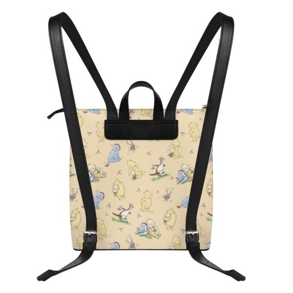 Winnie the Pooh Vegan Leather Backpack Purse in Yellow - Image 2