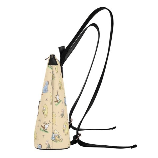 Winnie the Pooh Vegan Leather Backpack Purse in Yellow - Image 4