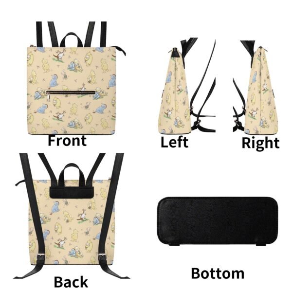 Winnie the Pooh Vegan Leather Backpack Purse in Yellow - Image 8