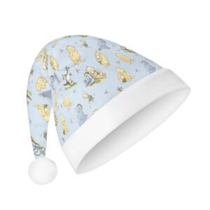 Winnie the Pooh Santa hat in blue