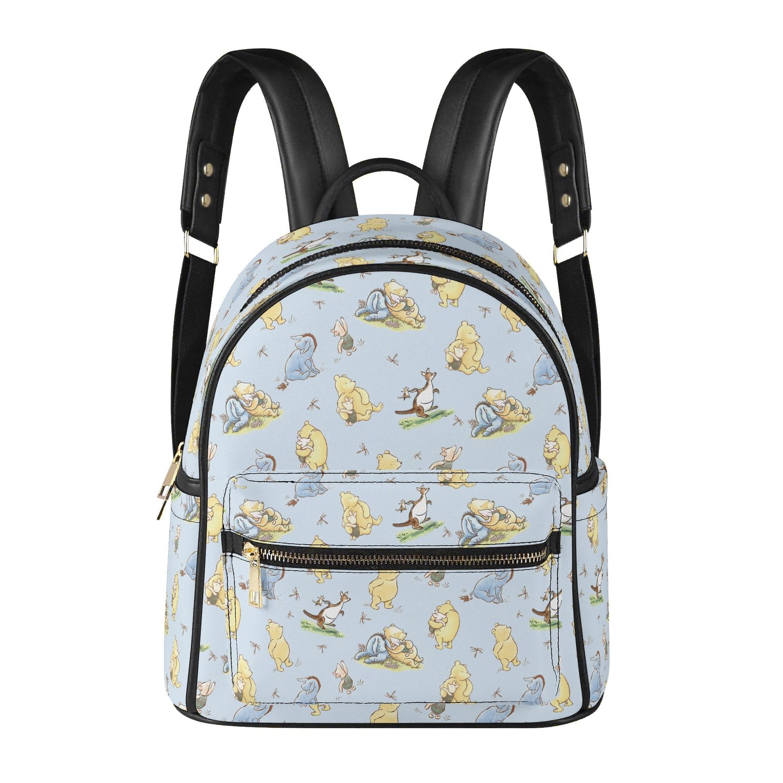Blue Winnie the Pooh Mini Backpack in Vegan Leather - Image 2