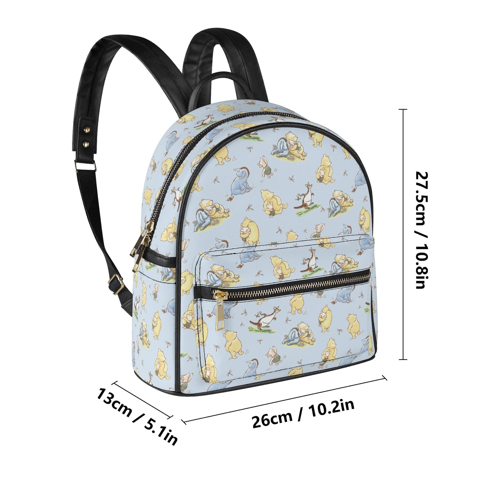 Blue Winnie the Pooh Mini Backpack in Vegan Leather - Image 6