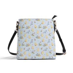 Winnie the Pooh Bucket Bag in Blue | Winnie the Pooh Handbag with Adjustable Strap