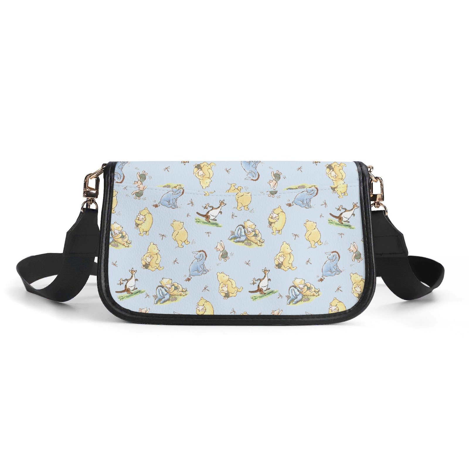 Blue Winnie the Pooh Mini Crossbody Bag with a Buckle - Image 2