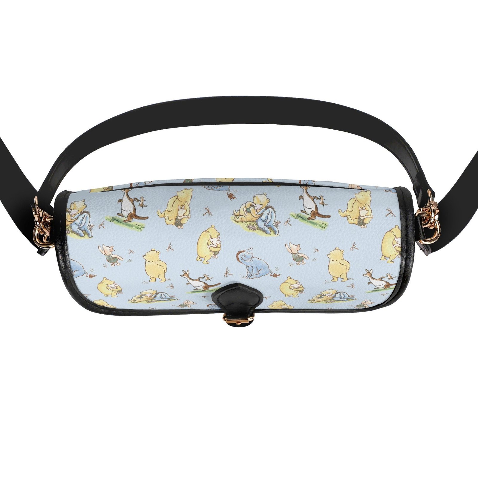 Blue Winnie the Pooh Mini Crossbody Bag with a Buckle - Image 3