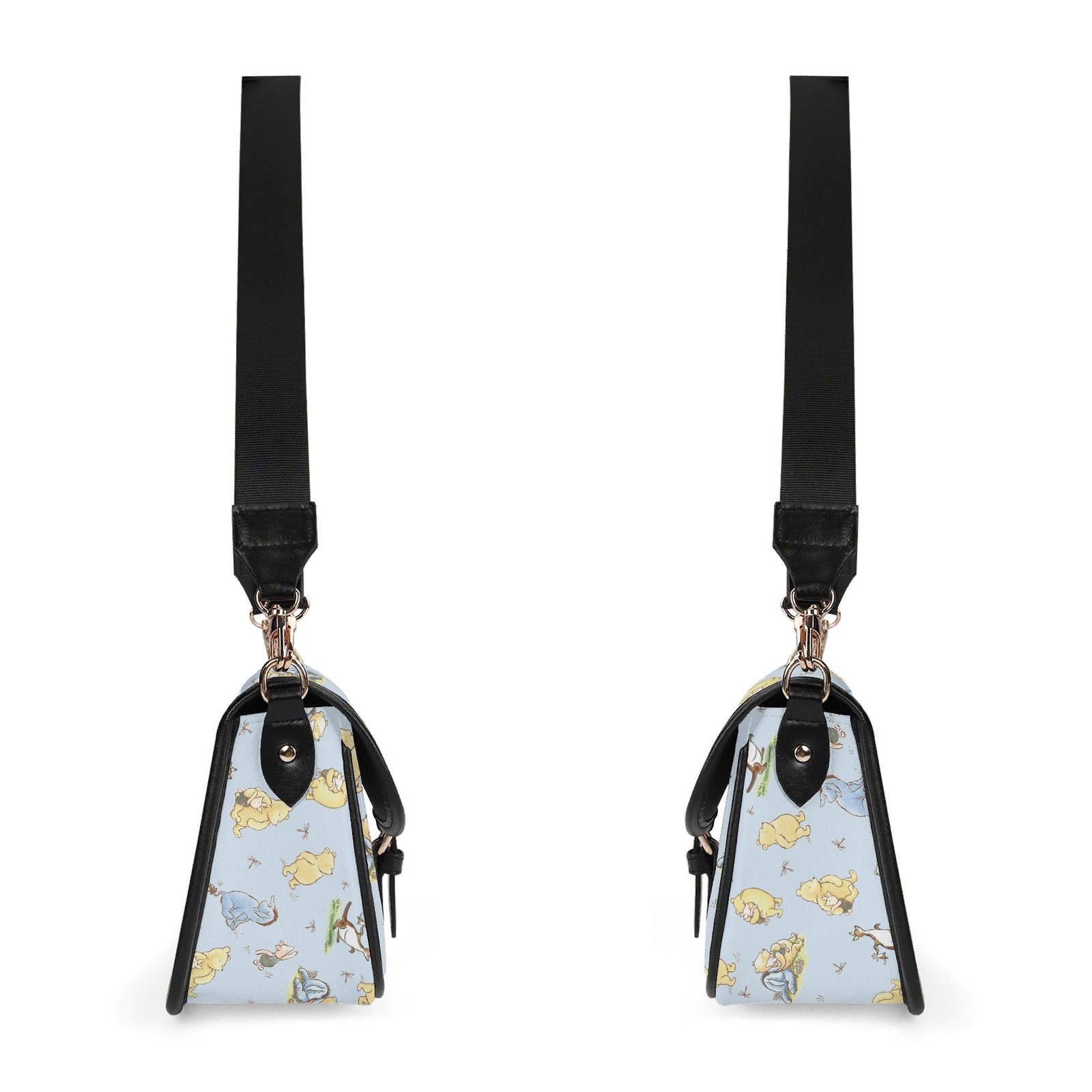 Blue Winnie the Pooh Mini Crossbody Bag with a Buckle - Image 5