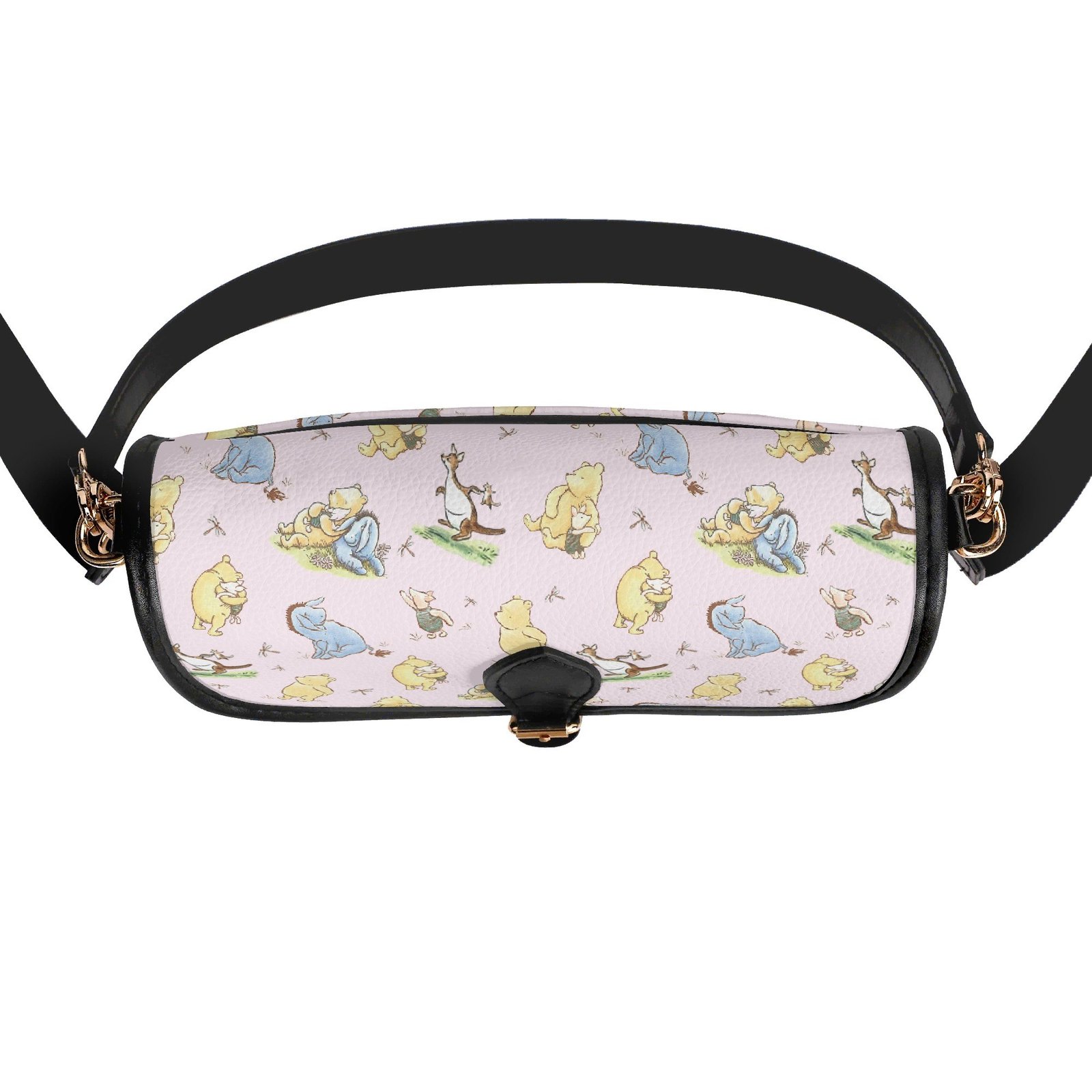 Pink Winnie the Pooh Mini Crossbody Bag with a Buckle - Image 3